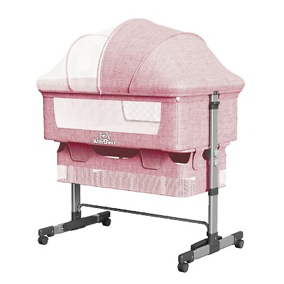 #ad Baby Bassinet Crib Cot Sleeping Sleeper Bedside Cradle Bed Infant Portable New