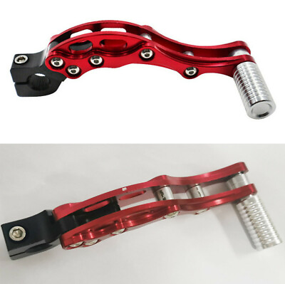 #ad Motorcycle Modified Rod Kick Start Starter Pedal Shift Lever Red CNC Aluminum