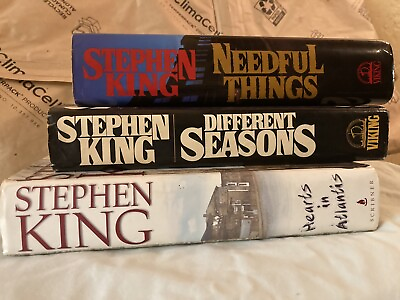 #ad Lot of 3 Stephen King Horror Hardcover Books 1st Editions Scribner Viking NEW