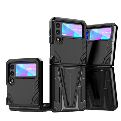 #ad For Samsung Z Flip4 Case Shockproof Kickstand Magnetic Hybrid Phone Cover