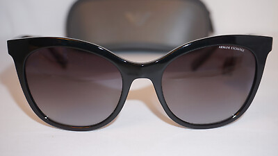#ad Armani Exchange Sunglasses New Cateye Black Grey AX4094S 81588G 54 19 140