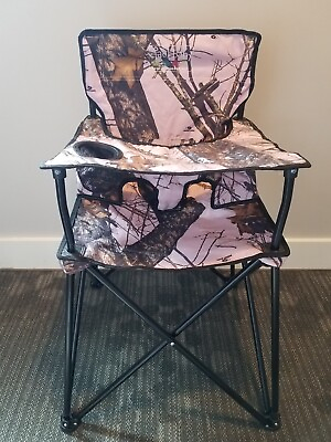 #ad Portable Folding High Chair by Ciao Baby Pink Camo *Camping*