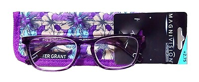 #ad DISCOUNTED Foster Grant Elana Purple Women#x27;s Reading Glasses Pick Strength NEW
