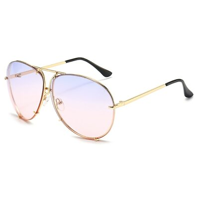 #ad New Gold Frame Aviator Style Sunglasses