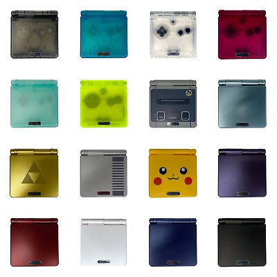 #ad Gameboy Advance SP CHOOSE A COLOR Replacement Shell Housing IPS Ready Trim