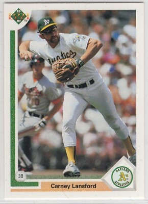 #ad 1991 Upper Deck Baseball Oakland Athletics Team Set