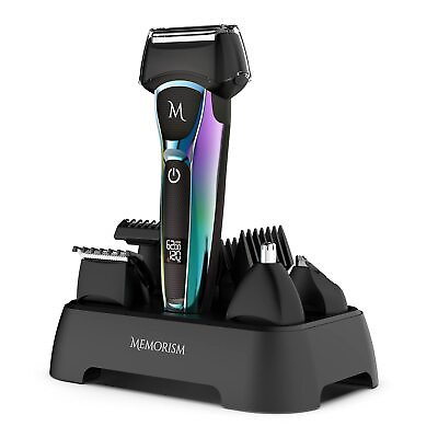 #ad Multifunction Men’s Grooming Kit Foil Shaver 4 Attachment Body Hair Nose ... $52.80