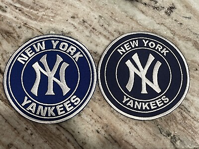 #ad 2 New York Yankees Team Embroidered 4” Iron On Patches. Ships USPS w Tracking.