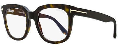 #ad Tom Ford Square Eyeglasses TF5537B 052 Dark Havana 52mm FT5537