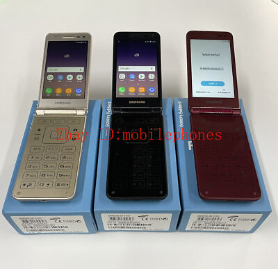 #ad Samsung Galaxy Folder2 SM G160N Flip Unlocked SmartPhone New Unopened