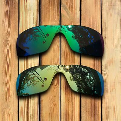 #ad Polarized Emerald Greenamp;24K Golden Replacement Lenses for Oakley Batwolf OO9101