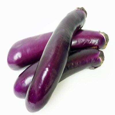 #ad 100Chinese Eggplants Seeds Long Purple Eggplants Aubergine Asian Vegetable USA