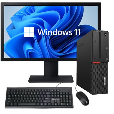 #ad Lenovo Desktop Computer PC up to 16GB RAM 1TB SSD 22quot; LCD Monitor WiFi BT