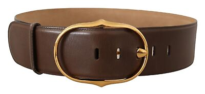#ad Dolceamp;Gabbana Women Brown Dress Belt 100% Leather Casual Midi Strap Sz 75 cm 30″