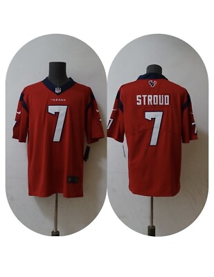 #ad Size XL CJ stroud Brand New Red Jersey Houston Texas NFL Stiched U.s Seller