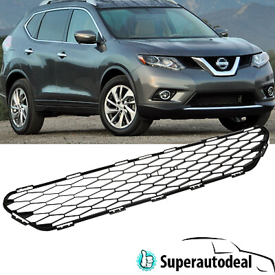 #ad Front Bumper Black Mesh Lower Grille Grill For Nissan Rogue 2014 2016