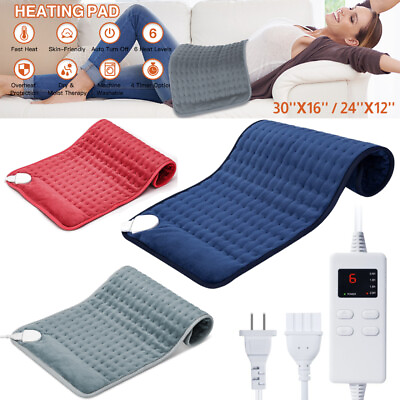 #ad Heating Pad for Back Pain Relief 30quot;x16quot; 24quot;x12quot; Extra Large Electric Heating