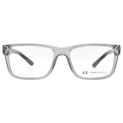 #ad #ad Armani Exchange Demo Rectangular Men#x27;s Eyeglasses AX3016 8239 53 AX3016 8239 53
