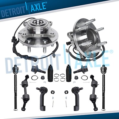 #ad 12pc Front Wheel Bearing Hub Suspension Kit for 2010 Expedition Navigator 2WD