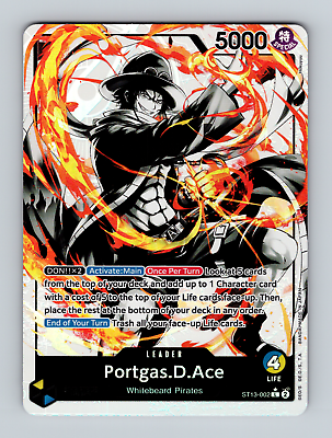 #ad Portgas D Ace St13 002 Alt Leader ULTRA DECK The Three Brothers
