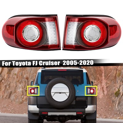 #ad 2pcs LED Tail Lights Brake Rear Lamps For Toyota Cruiser FJ 2005 2006 2007 2020
