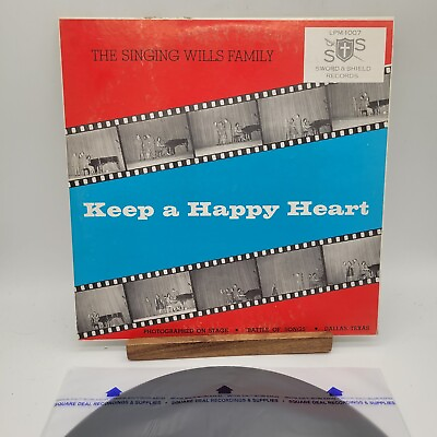 #ad Rare Gospel The Singing Wills Family Keep A Happy Heart Record Album Vinyl LP