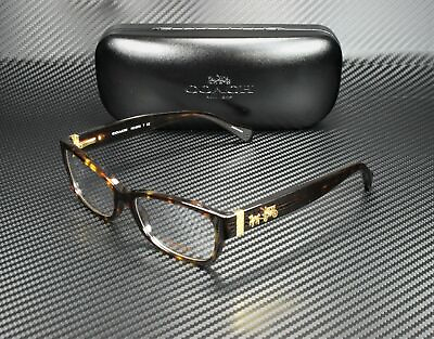 #ad COACH HC6078 5120 Dark Tortoise Rectangle Women#x27;s 52 mm Eyeglasses $88.29