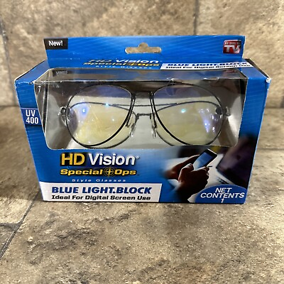 #ad As Seen On TV HD Vision Special Ops Glasses Blue Light Block UV400 BRAND NEW