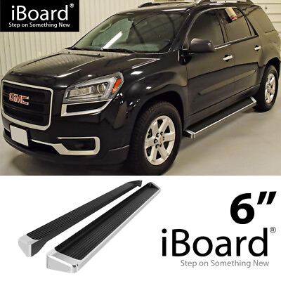 #ad Running Board Step 6in Aluminum Silver Fit Chevy Traverse Buick Enclave 07 17