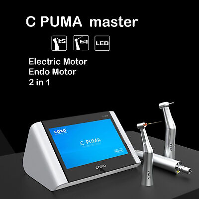 #ad COXO Dental C PUMA Master Electric Motor 6:1 Endo Handpiece 1:5 Contra Angle