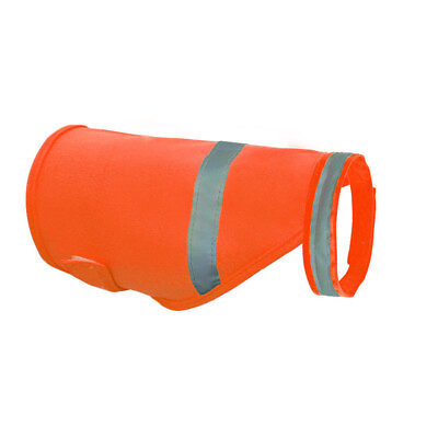 #ad New Reflective Safety Dog Vest Fluorescent Orange Choose Size Medium Vest USA