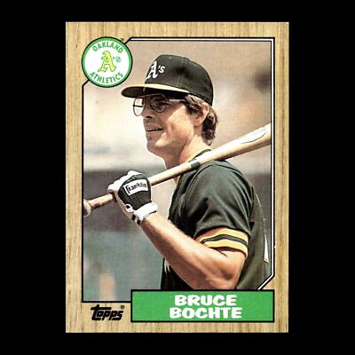 #ad Bruce Bochte 1987 Topps Oakland Athletics #496 Set Break R306 $1.50
