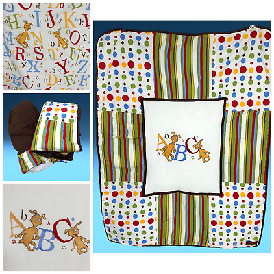 #ad Dr. Seuss x Trend Lab ABC#x27;s Crib Quilt Toddler Blanket Bedskirt Unisex Nursery