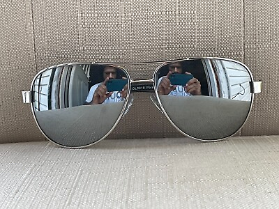 #ad Panama Jack Men Sunglasses Polarized Silver Mirror Lenses Eye Wear Shades