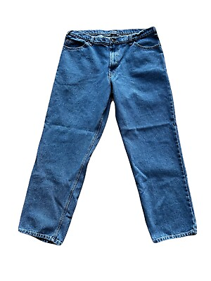 #ad Mens Jeans 38x32 Straight Leg Medium Denim Blue 11014 sh. 9