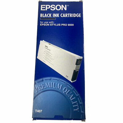 #ad Genuine Epson T407 Black Ink Cartridge for Stylus Pro 9000