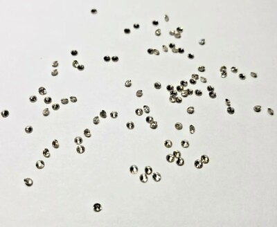 #ad Genuine full cut round diamonds 1.00 ct t.w. 90 diamonds 1.3 mm each.