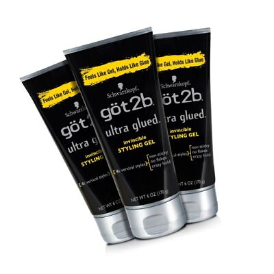 #ad #ad Got2b Ultra Glued Invincible Styling Hair Gel 6 oz Count of 3