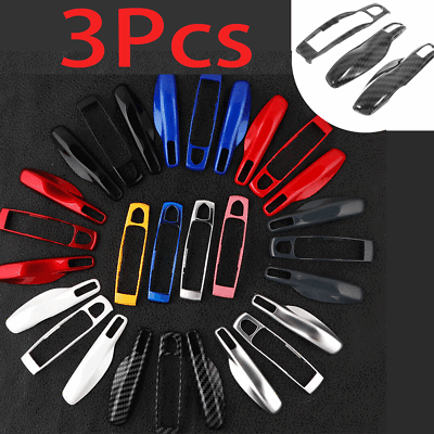 #ad 3Pcs Carbon Fiber Remote Key Cover Case Fob For Porsche Panamera Cayenne Macan