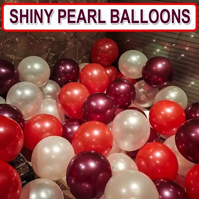 #ad 30 Pack of Balloons for Birthday Party Pearl Latex Ballons. 10quot; Helium Baloons.