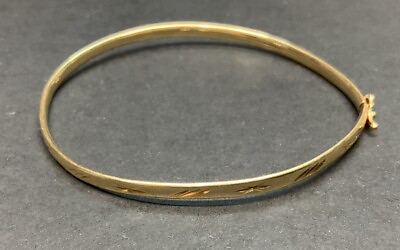 #ad Vintage 14k Yellow Gold Bracelet 7.25 Inch 4.63 Grams