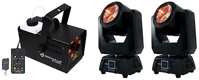 #ad 2 Chauvet DJ Intimidator Beam Q60 60w RGBW LED Moving Head Lights LED Fogger