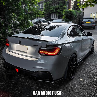 #ad Smoked LED Tail Lights For BMW 2 Series 2014 2019 F22 F23 F87 amp; 2014 2021 M2 $509.59