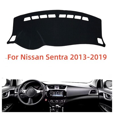 #ad Car Dashboard Dash Mat Cover Sun Visor Pad BLACK For Nissan Sentra 2013 2019