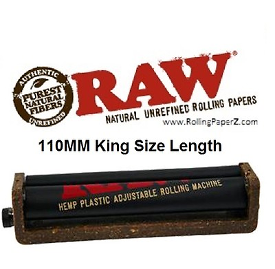 #ad RAW®Hemp Ecoplastic Roller 110mm Adjustable Rolling Machine for King Size Papers $8.95