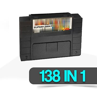 #ad Super 138 110 100 68 65 in 1Game Cartridge for SFC 16 Bit Multicart NTSC SNES