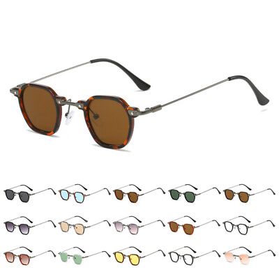 #ad Chic Small Polygon Sunglasses Fashion Designer Style Geometric Retro Sun Glasses