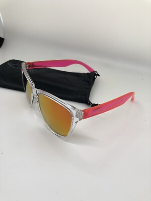 #ad Brand New Polarized Sun Glasses Pink Orange Clear