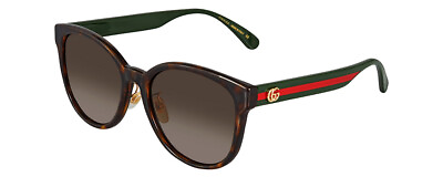 #ad Gucci GG0854SK Women Pantho Sunglasses Havana Tortoise Green Red Gold Brown 56mm