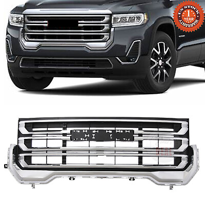 #ad For 2020 2023 GMC Acadia Front Bumper Upper Grille Chrome 84766563